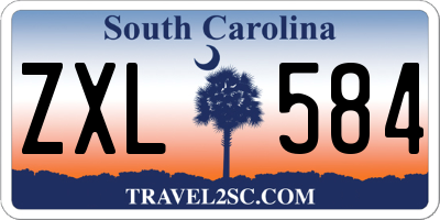 SC license plate ZXL584
