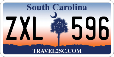 SC license plate ZXL596