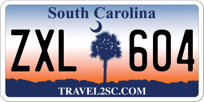 SC license plate ZXL604