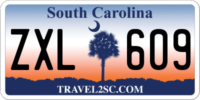 SC license plate ZXL609