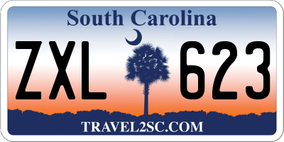 SC license plate ZXL623