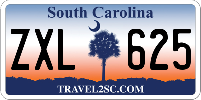 SC license plate ZXL625