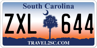 SC license plate ZXL644