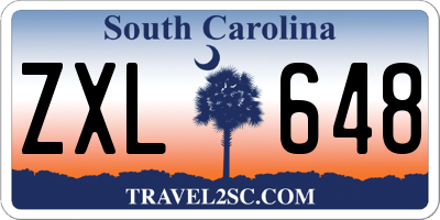 SC license plate ZXL648