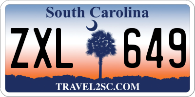 SC license plate ZXL649