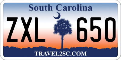 SC license plate ZXL650