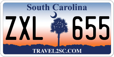 SC license plate ZXL655