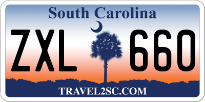 SC license plate ZXL660