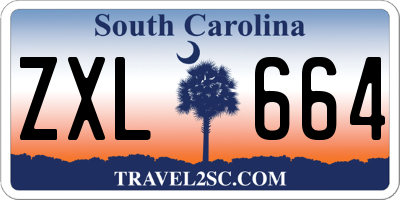 SC license plate ZXL664