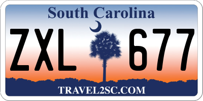 SC license plate ZXL677