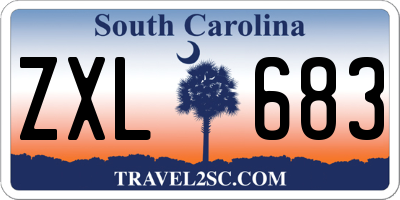 SC license plate ZXL683