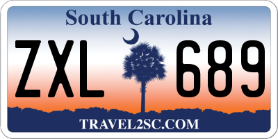 SC license plate ZXL689