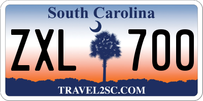 SC license plate ZXL700