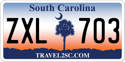 SC license plate ZXL703