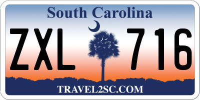 SC license plate ZXL716