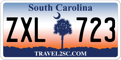 SC license plate ZXL723