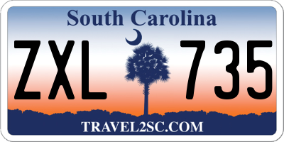 SC license plate ZXL735