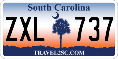 SC license plate ZXL737
