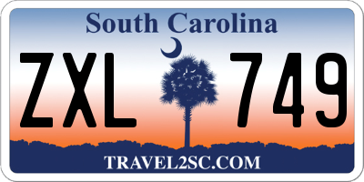 SC license plate ZXL749