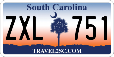 SC license plate ZXL751