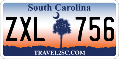 SC license plate ZXL756