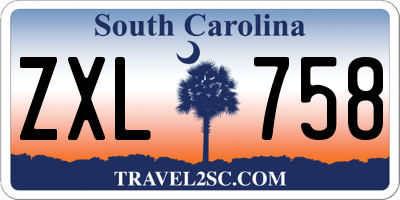 SC license plate ZXL758