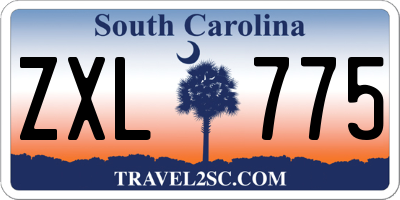 SC license plate ZXL775