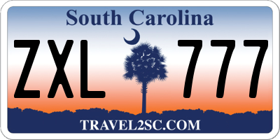 SC license plate ZXL777