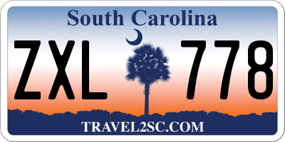 SC license plate ZXL778