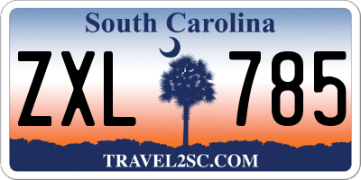 SC license plate ZXL785