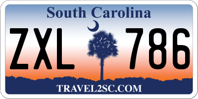 SC license plate ZXL786