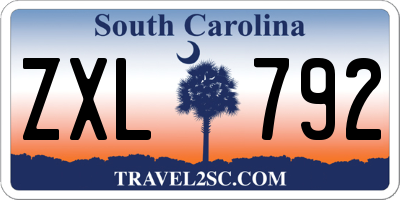 SC license plate ZXL792