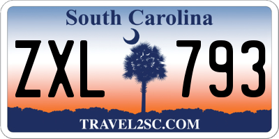 SC license plate ZXL793