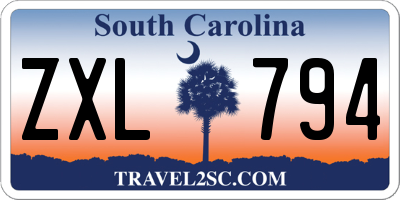 SC license plate ZXL794