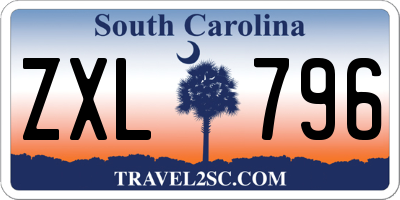 SC license plate ZXL796