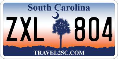SC license plate ZXL804