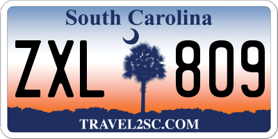SC license plate ZXL809