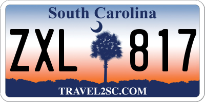 SC license plate ZXL817