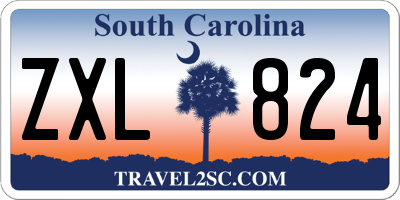 SC license plate ZXL824