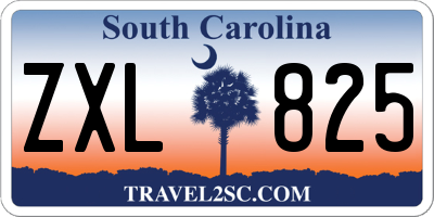 SC license plate ZXL825