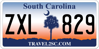 SC license plate ZXL829