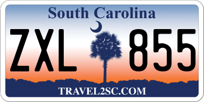 SC license plate ZXL855