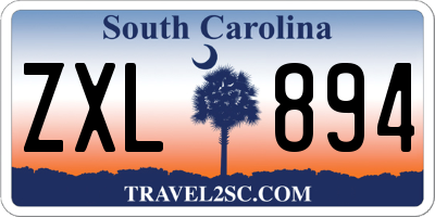SC license plate ZXL894