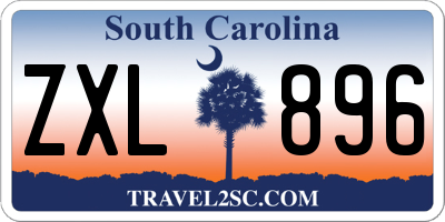 SC license plate ZXL896