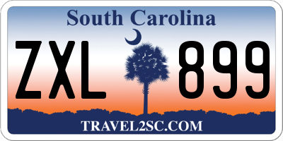 SC license plate ZXL899