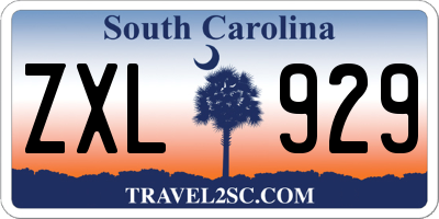 SC license plate ZXL929