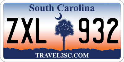 SC license plate ZXL932