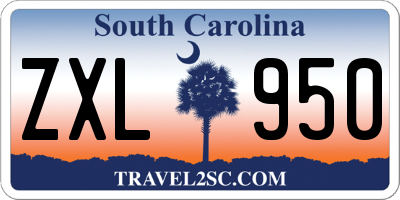SC license plate ZXL950