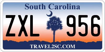 SC license plate ZXL956