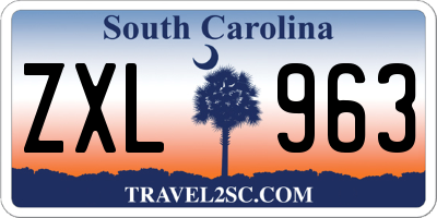 SC license plate ZXL963
